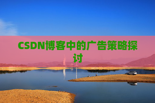 CSDN博客中的广告策略探讨